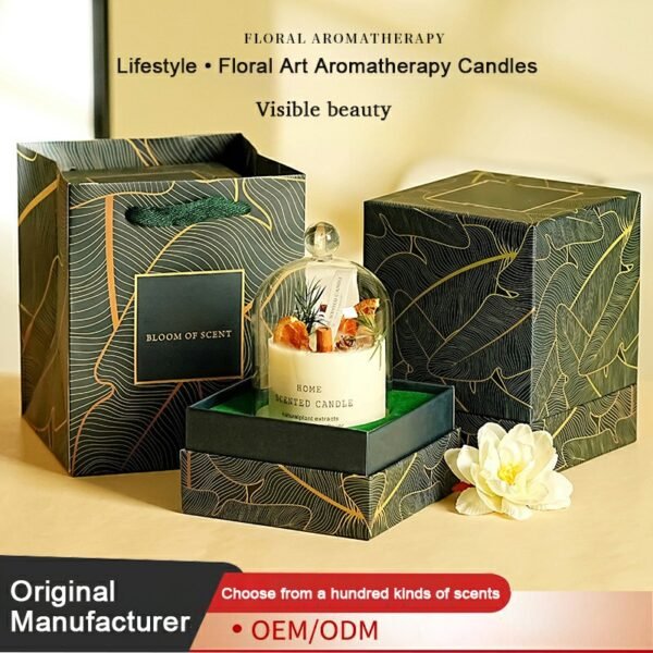 Botanical Dried Flower Scented Candle Gift Set