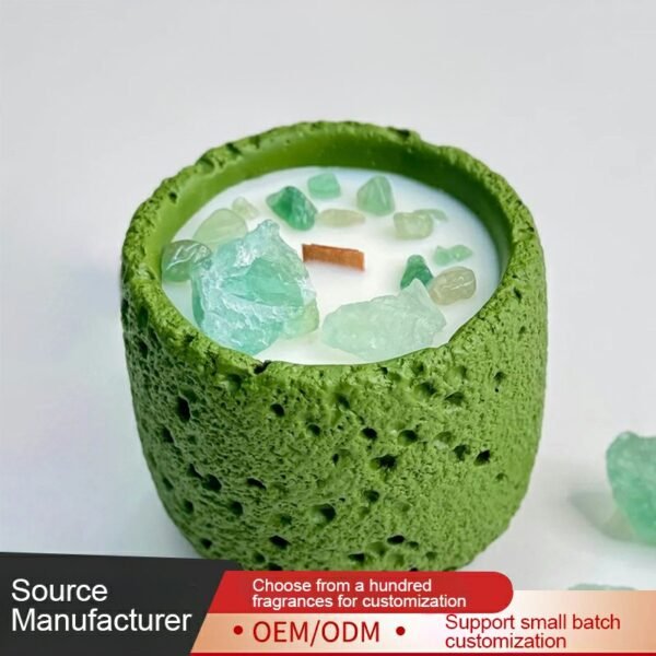 Artisanal Crystal Candle – Sustained Home Fragrance